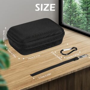 1pc estuche portátil para altavoz material eva duradero, bolsa de almacenamiento organizada con forro de malla, cierre de cremallera negra, ideal para viajes y uso en casa | compacto y resistente, compatible con jbl go3 (solo funda)